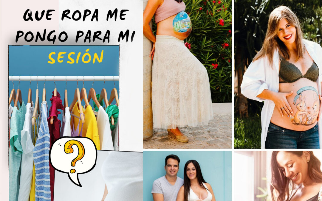 Descubre los 6 mejores conjuntos de ropa que arrasan para vestirnos en una sesión de fotos de embarazo con la barriga pintada.