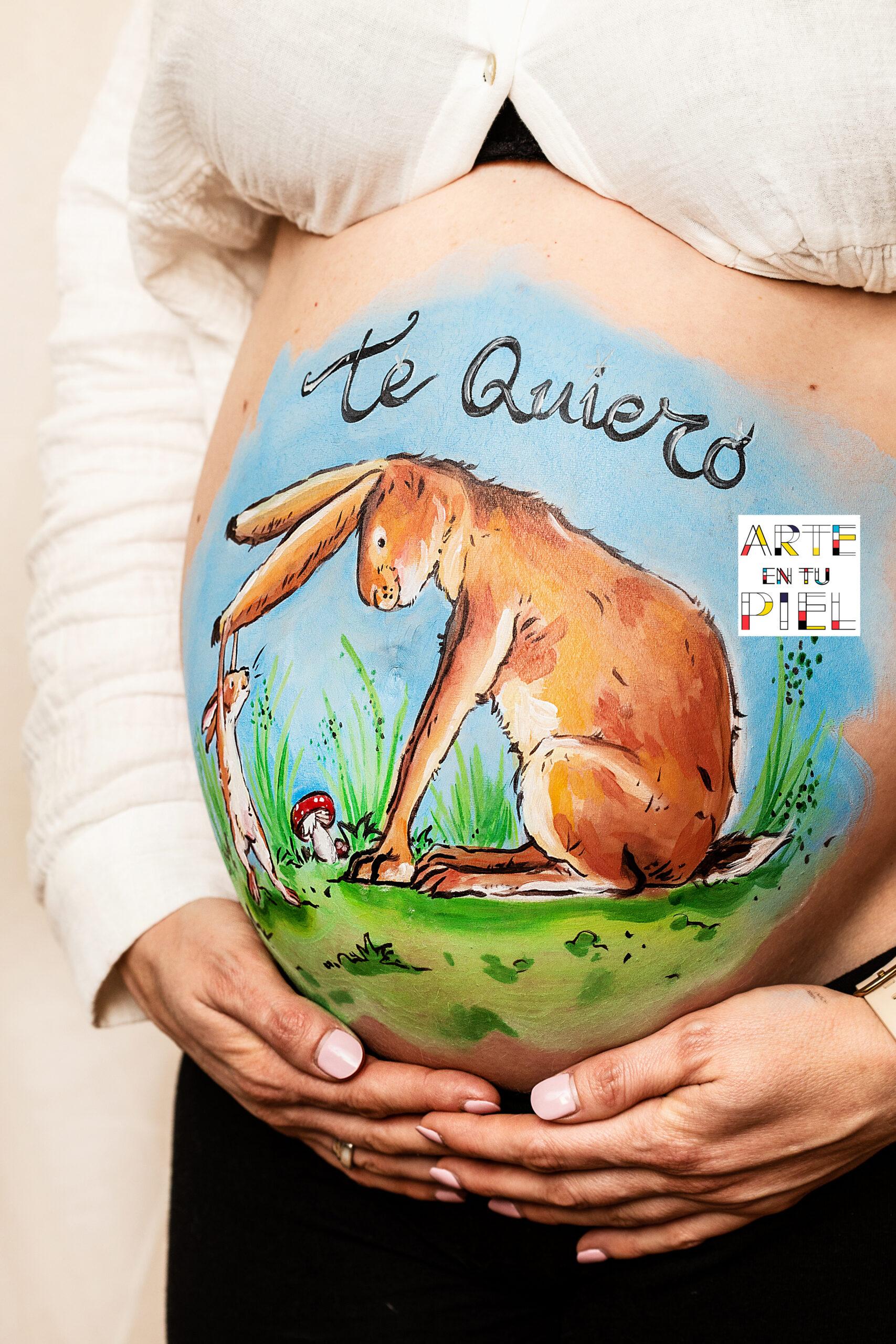 Jirafas belly painting